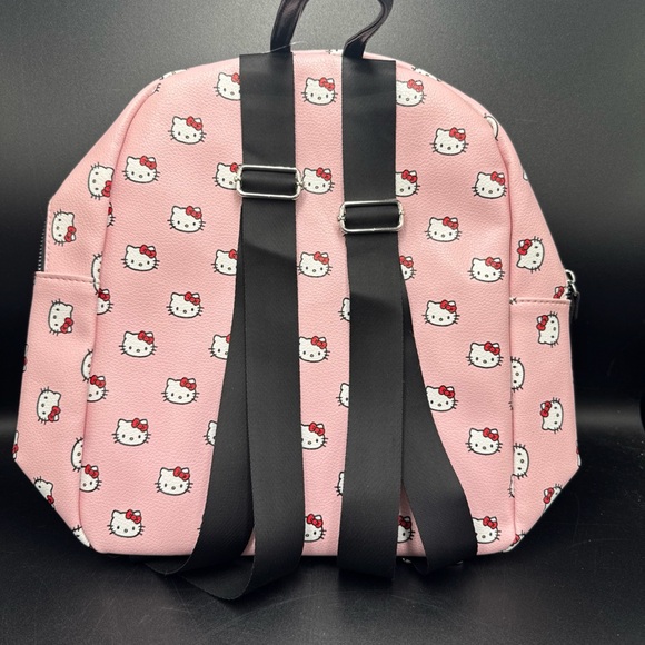 NWT Hello Kitty Faux Leather Bag for Girls - 12" Hello Kitty Mini Backpack - Picture 2 of 3